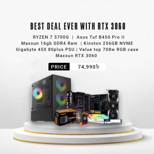 Best PC Deal Ever With Ryzen 7 5700 and RTX 3060