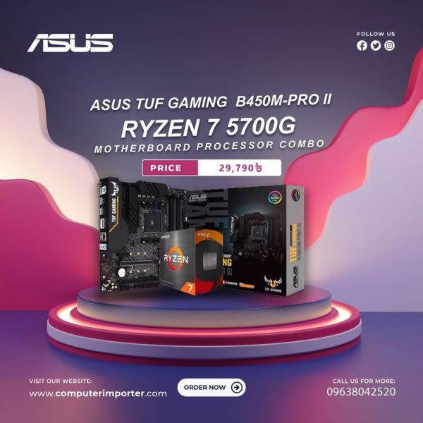 Ryzen 7 5700G And ASUS TUF B450M Pro ii COMBO